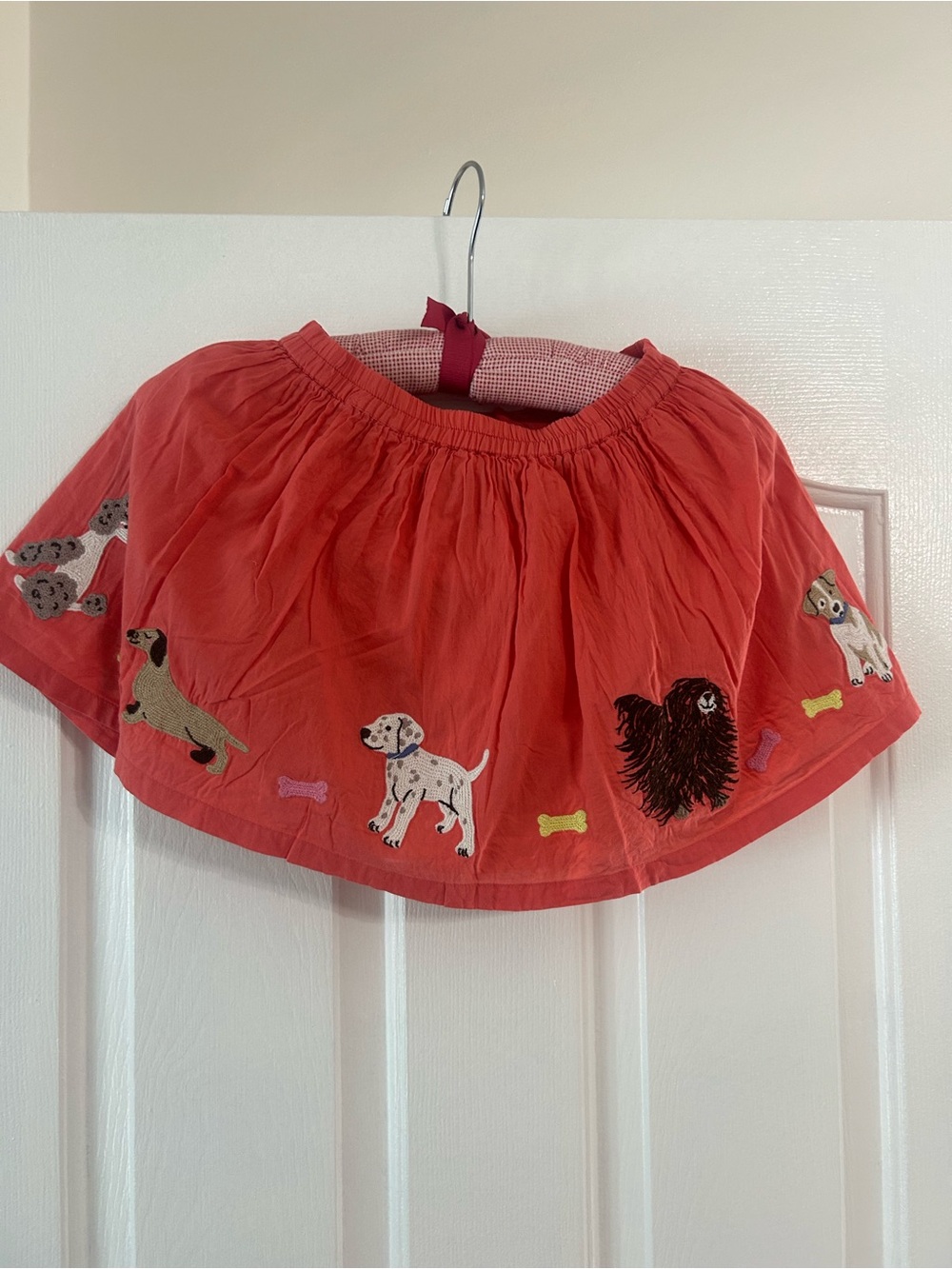 Mini Boden 3–4 Y little girls embroidered dog/puppy lined skirt with pockets - Picture 2 of 11